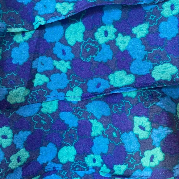 Floral Ruffled Mini Skirt - Picture 2 of 3